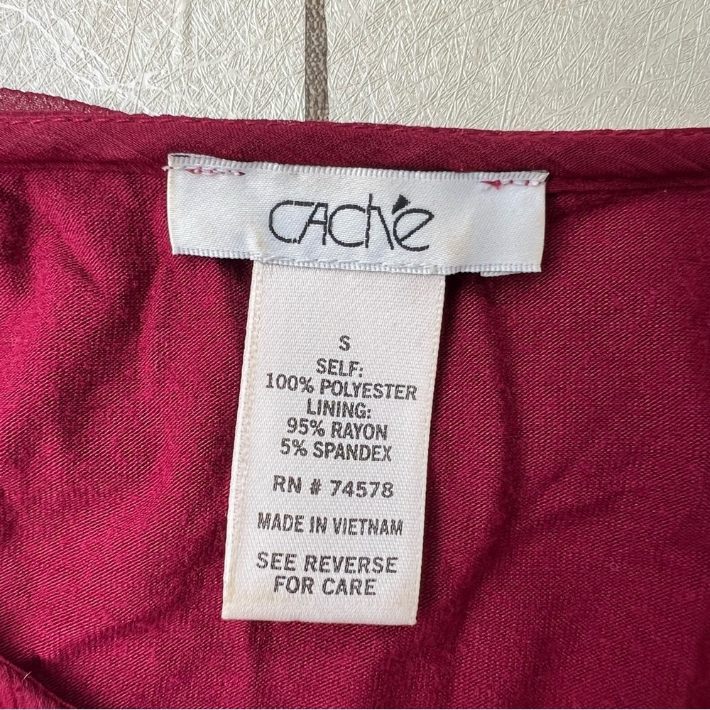 Cache Beaded, Sequin, Layered Blouse With Tank Li… - image 7